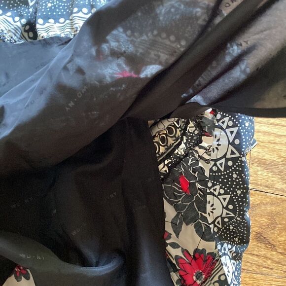 WD-NY Boho Floral Embellished Fully Lined Skirt Size Medium - Picture 8 of 12